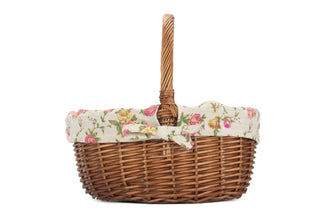 Double Steamed Oval Shopper With Garden Rose Lining