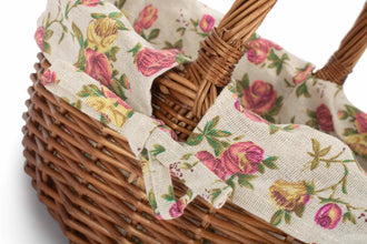 Double Steamed Oval Shopper With Garden Rose Lining