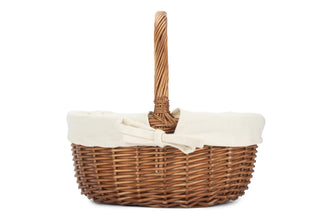 Double Steamed Oval Shopper With White Lining