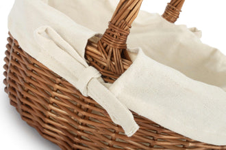 Double Steamed Oval Shopper With White Lining