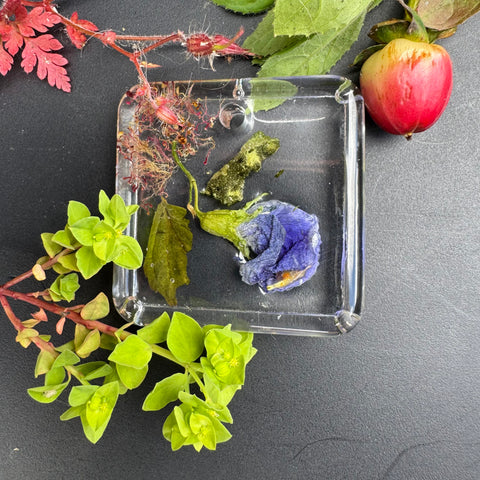 Square Confetti Keyring