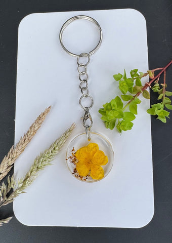 Buttercup Confetti Keyring
